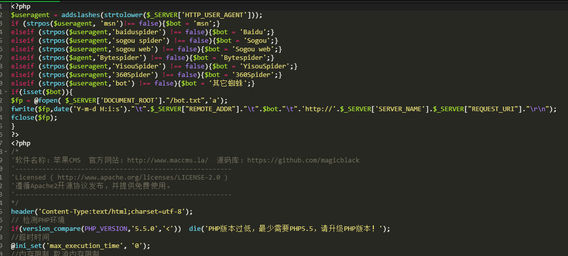 蜘蛛来访爬取链接详情记录导出TXT文件 PHP脚本-查尔斯资源库