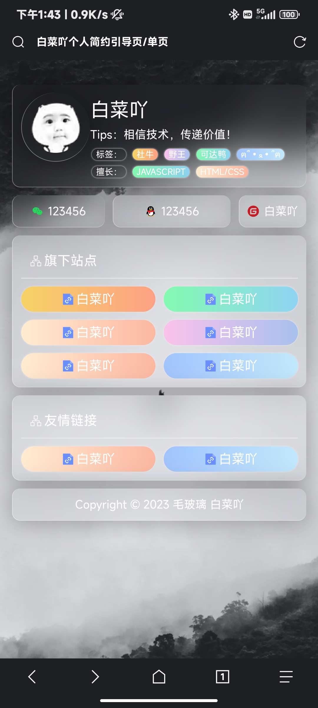 四款自适应引导页HTML源码-查尔斯资源库