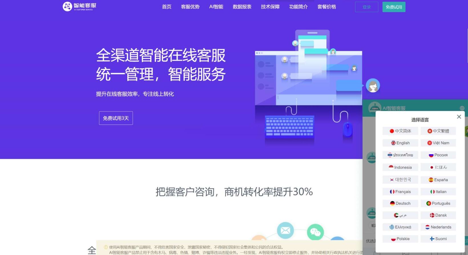 多语言客服PHP源码无授权带前端注册-查尔斯资源库